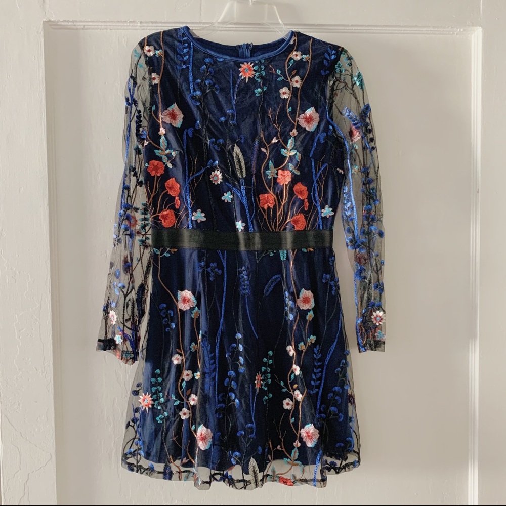 Embroidered Floral Dress